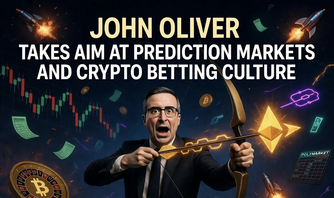 John Oliver mira os mercados de previsão e a cultura de apostas em cripto