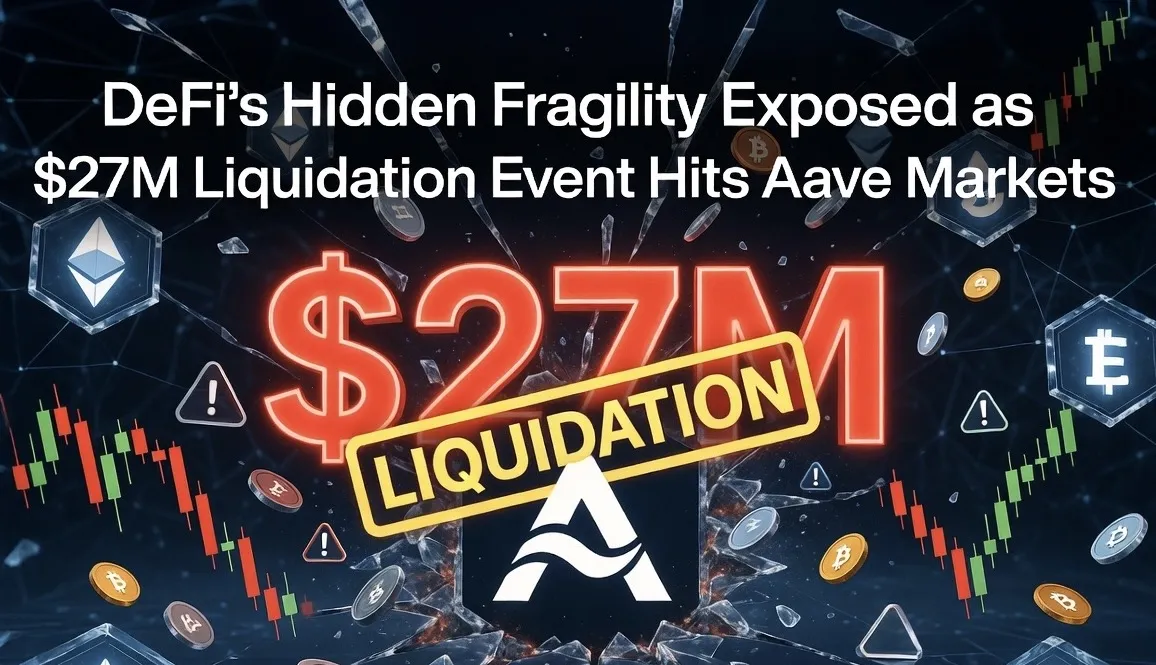 Fragilidade Oculta do DeFi Exposta com Evento de Liquidação de $27M Impactando os Mercados da Aave