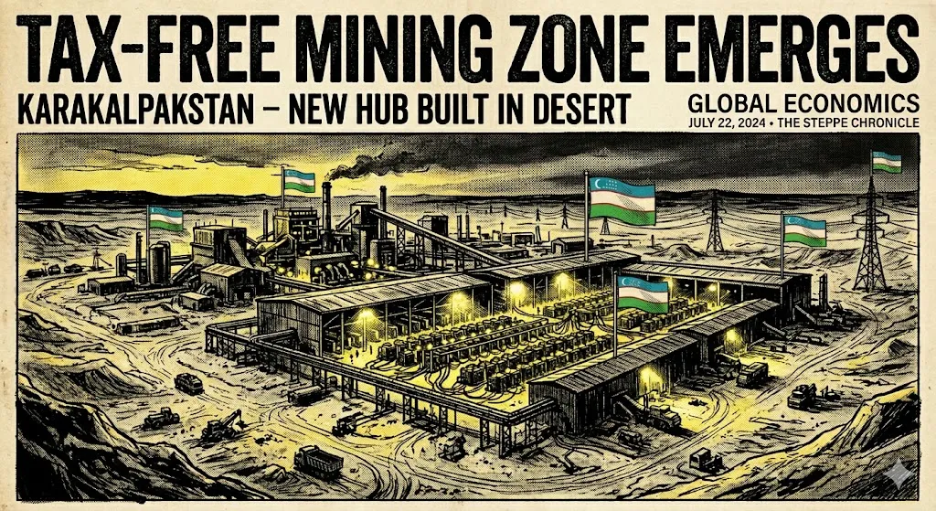 Uzbequistão Cria Zona de Mineração de Cripto com Apoio Estatal e Incentivos Fiscais