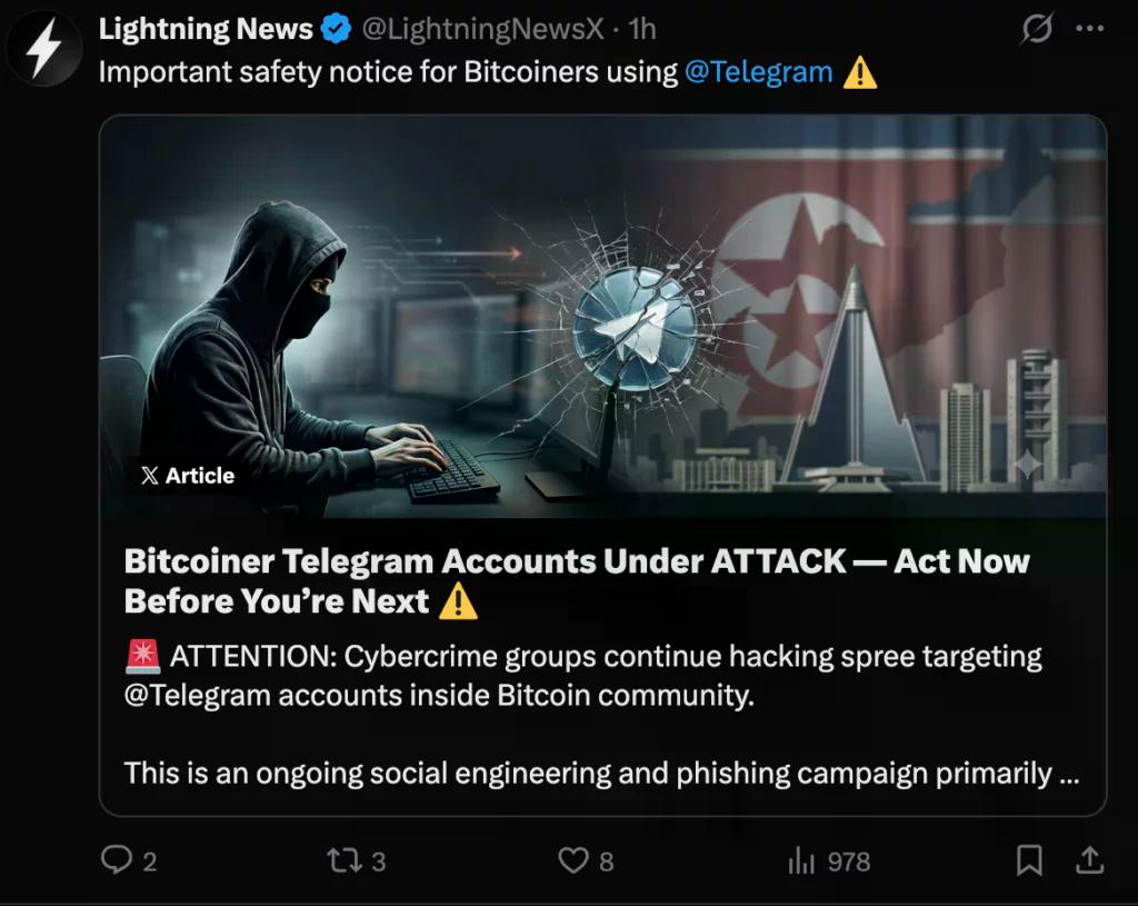 Mga Telegram account na inaatake, pinagmulan: X