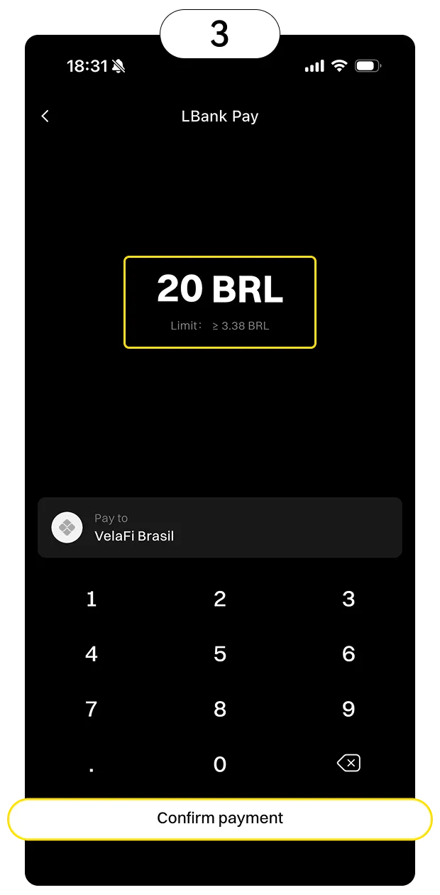 Step 1: Scan the merchant's QR code 3