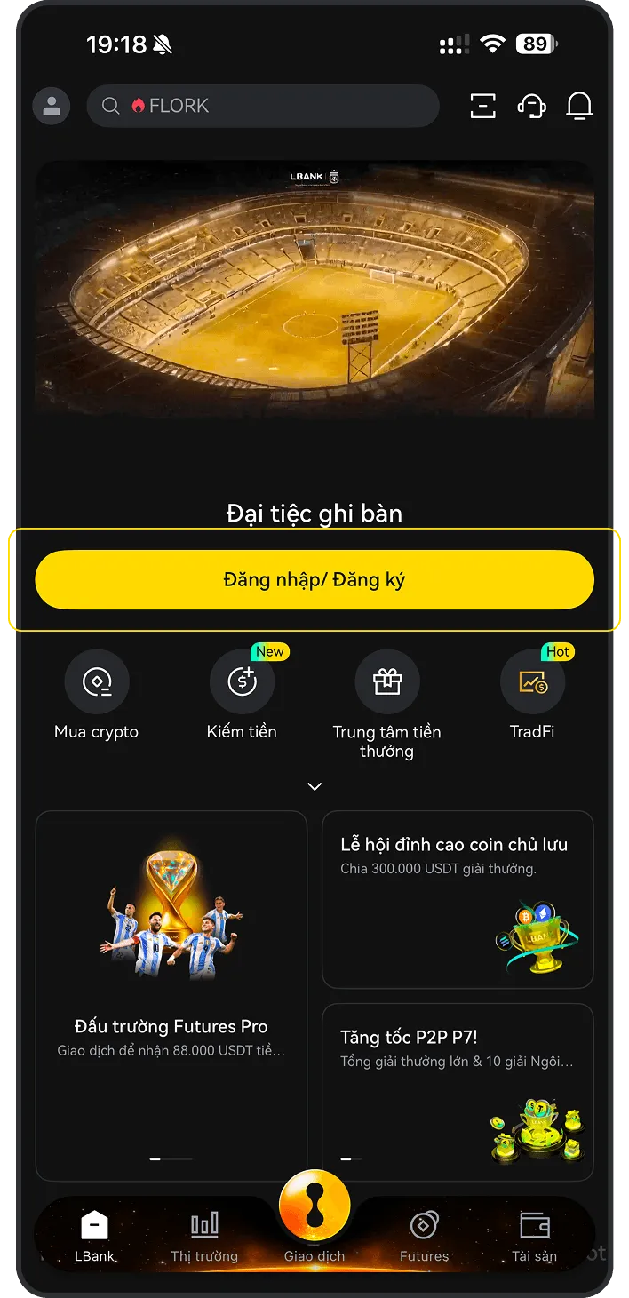 Đăng ký tài khoản LBank