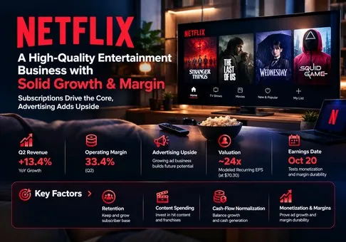Отчёт по анализу акций Netflix, Inc. (NFLX): справедливая оценка зависит от регулярного денежного потока и удержания пользователей