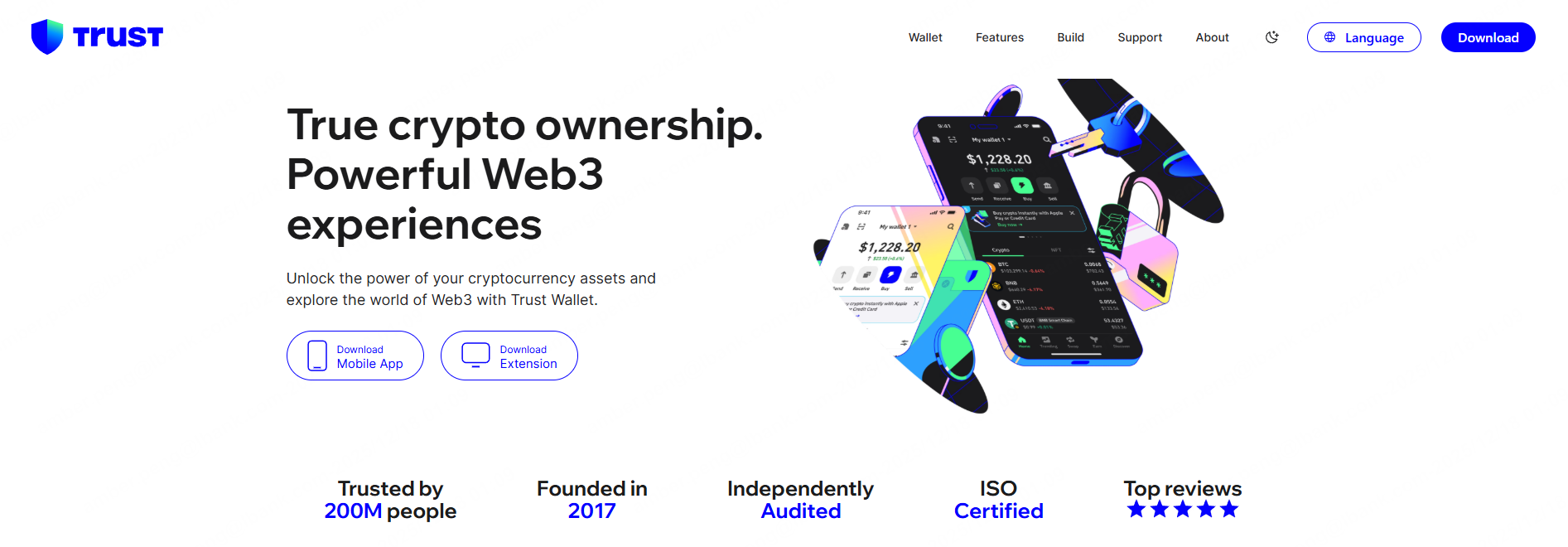 Antarmuka Trust Wallet, sumber: Trust Wallet